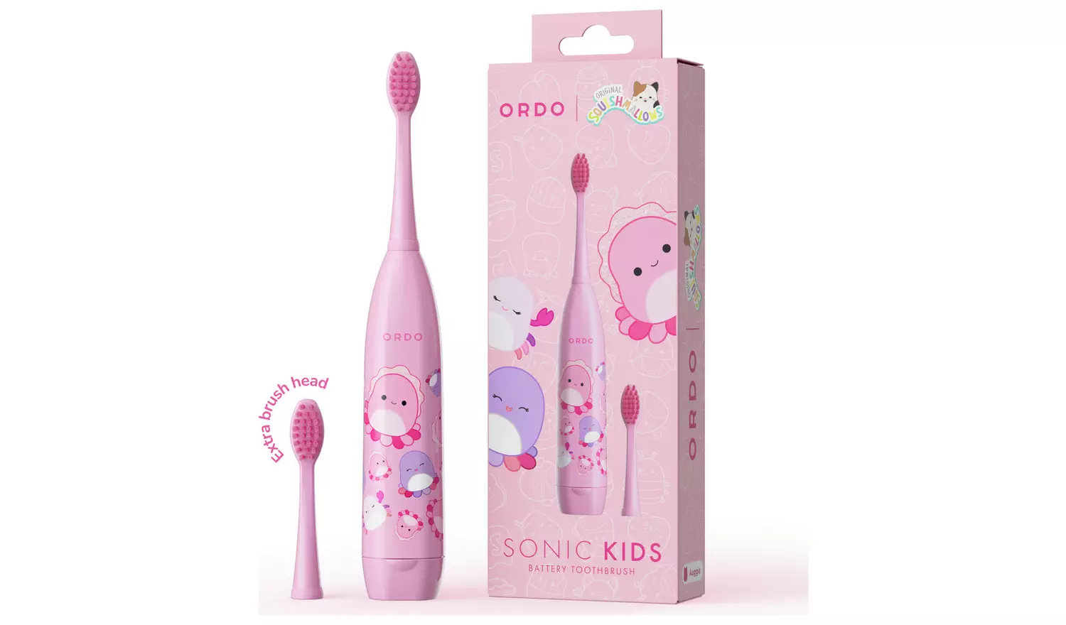 Ordo Auggie Squishmallows Sonic Kids Battery Toothbrush