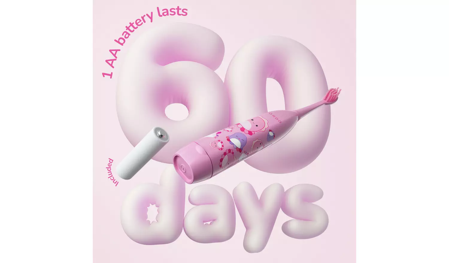 Ordo Auggie Squishmallows Sonic Kids Battery Toothbrush