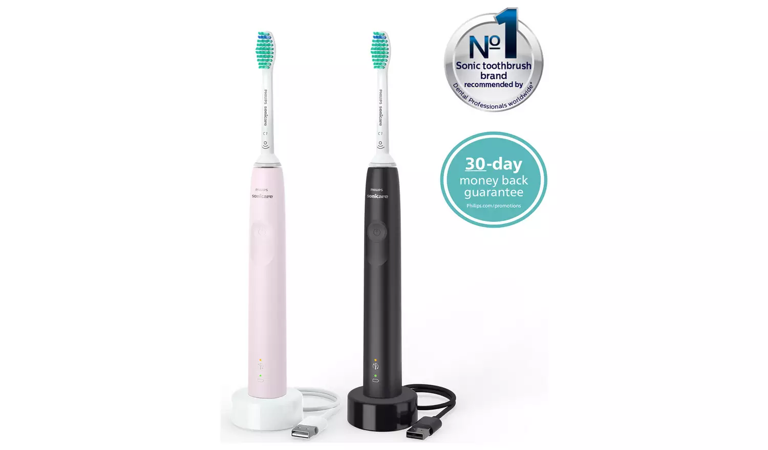 Philips Sonicare Series 3100 Electric Toothbrush -Black/Pink