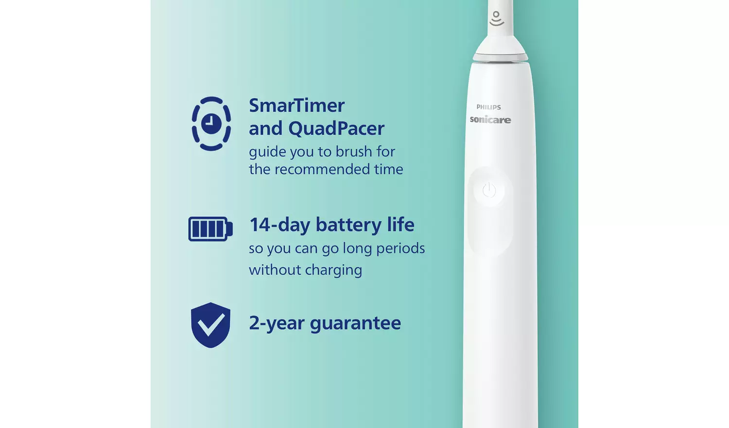Philips Sonicare Series 3100 Electric Toothbrush - White