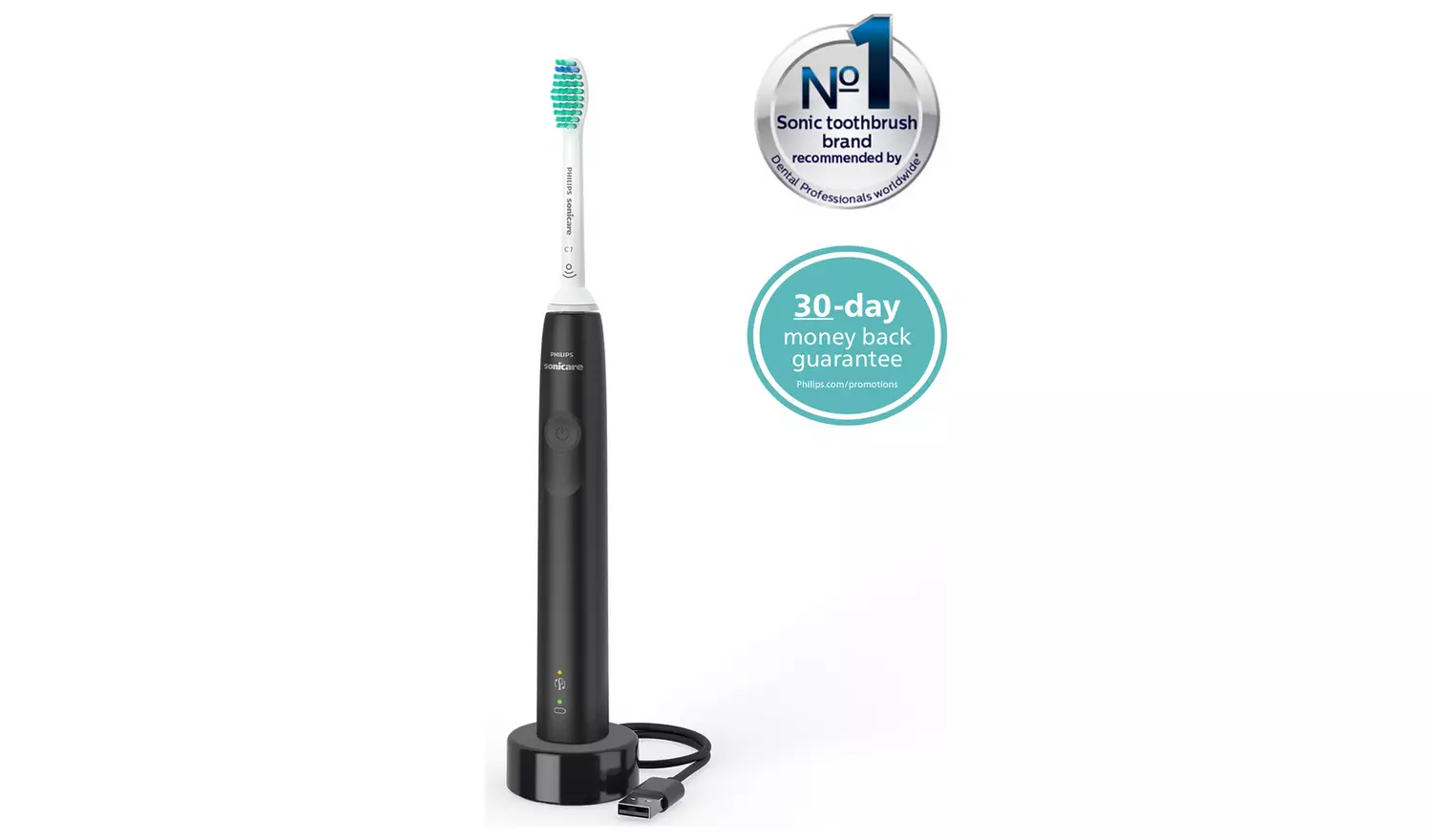 Philips Sonicare Series 3100 Electric Toothbrush - Black