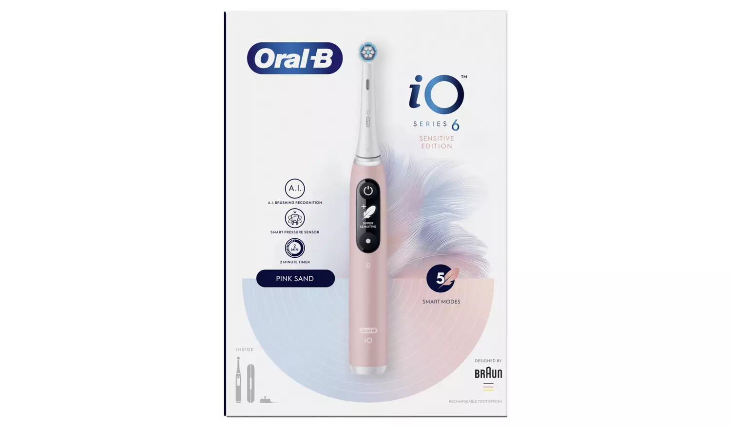 Oral-B iO 6 Electric Toothbrush - Pink