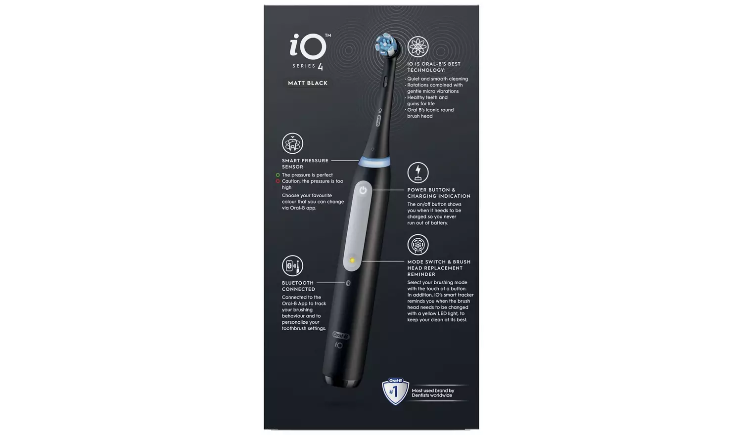 Oral-B iO 4 Electric Toothbrush - Black
