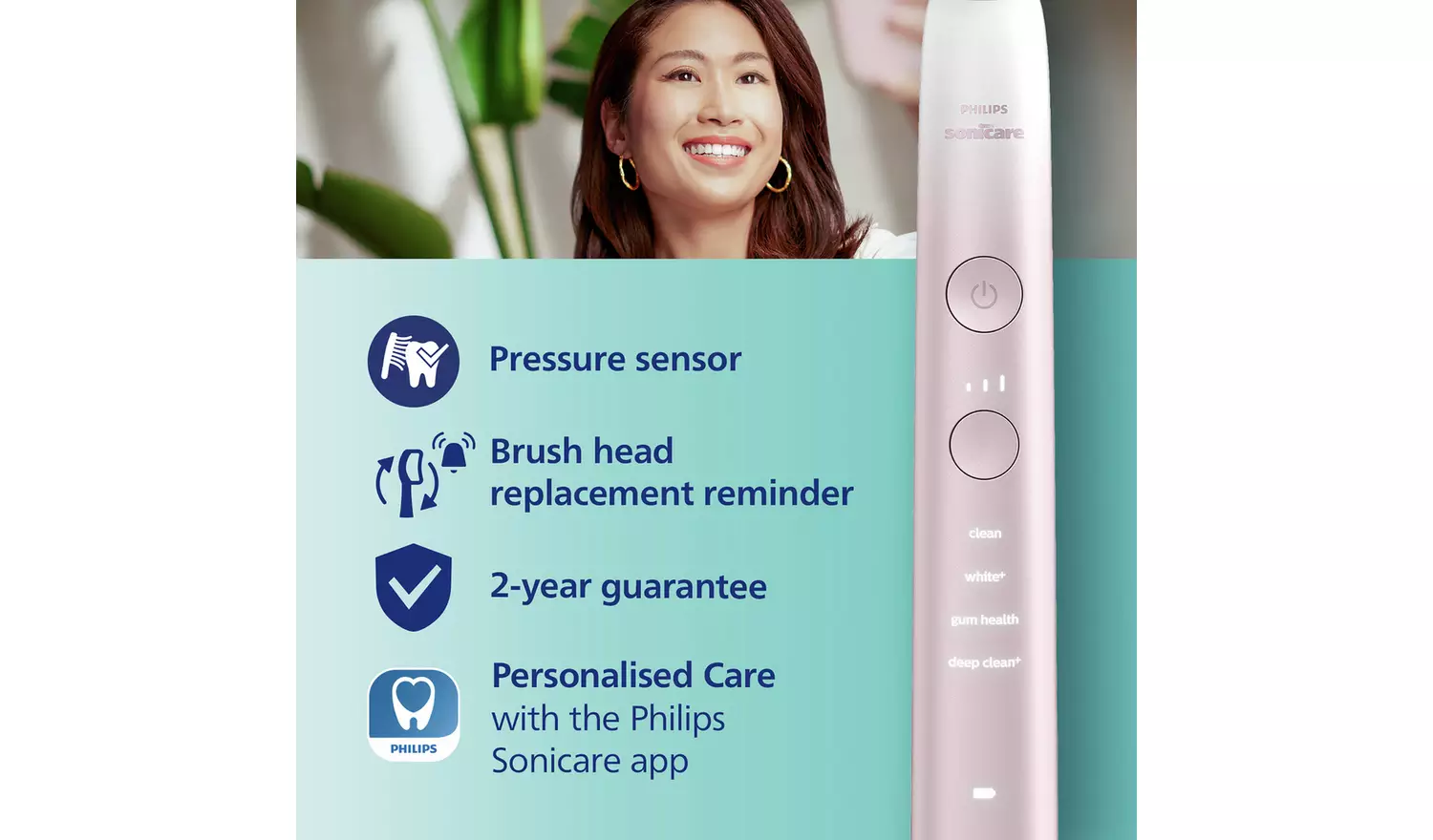 Philips Sonicare Series 9000 Electric Toothbrush - Pink