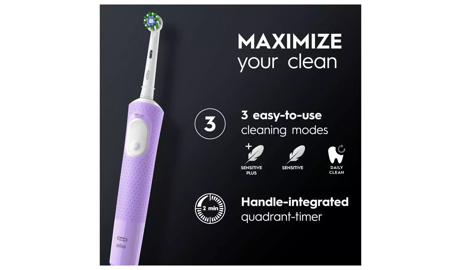 Oral-B Vitality Pro Electric Toothbrush - Purple