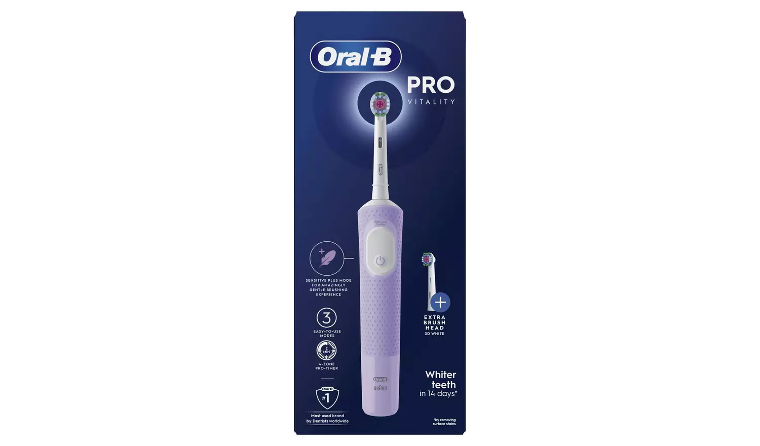 Oral-B Vitality Pro Electric Toothbrush - Purple
