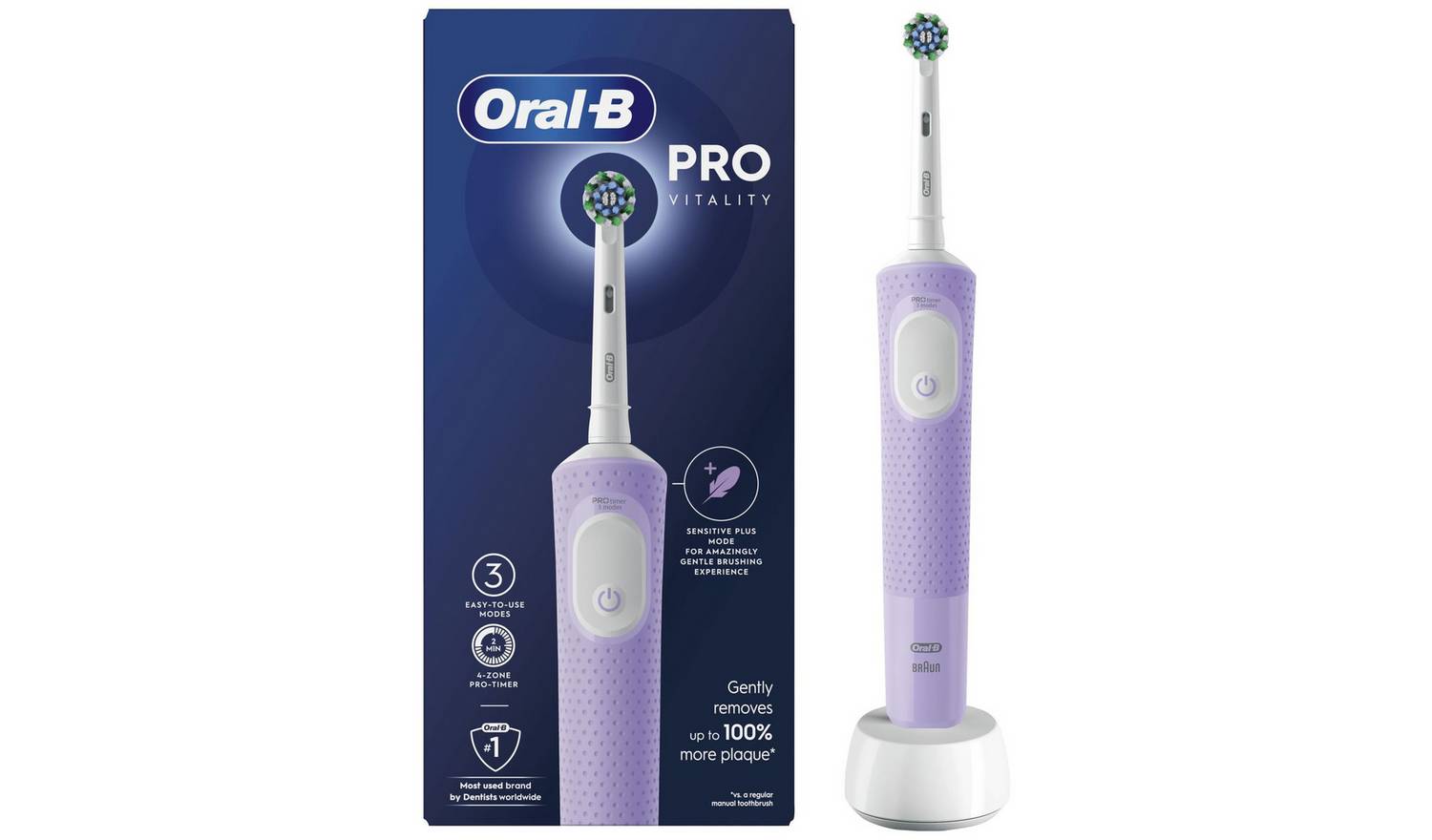 Oral-B Vitality Pro Electric Toothbrush - Purple