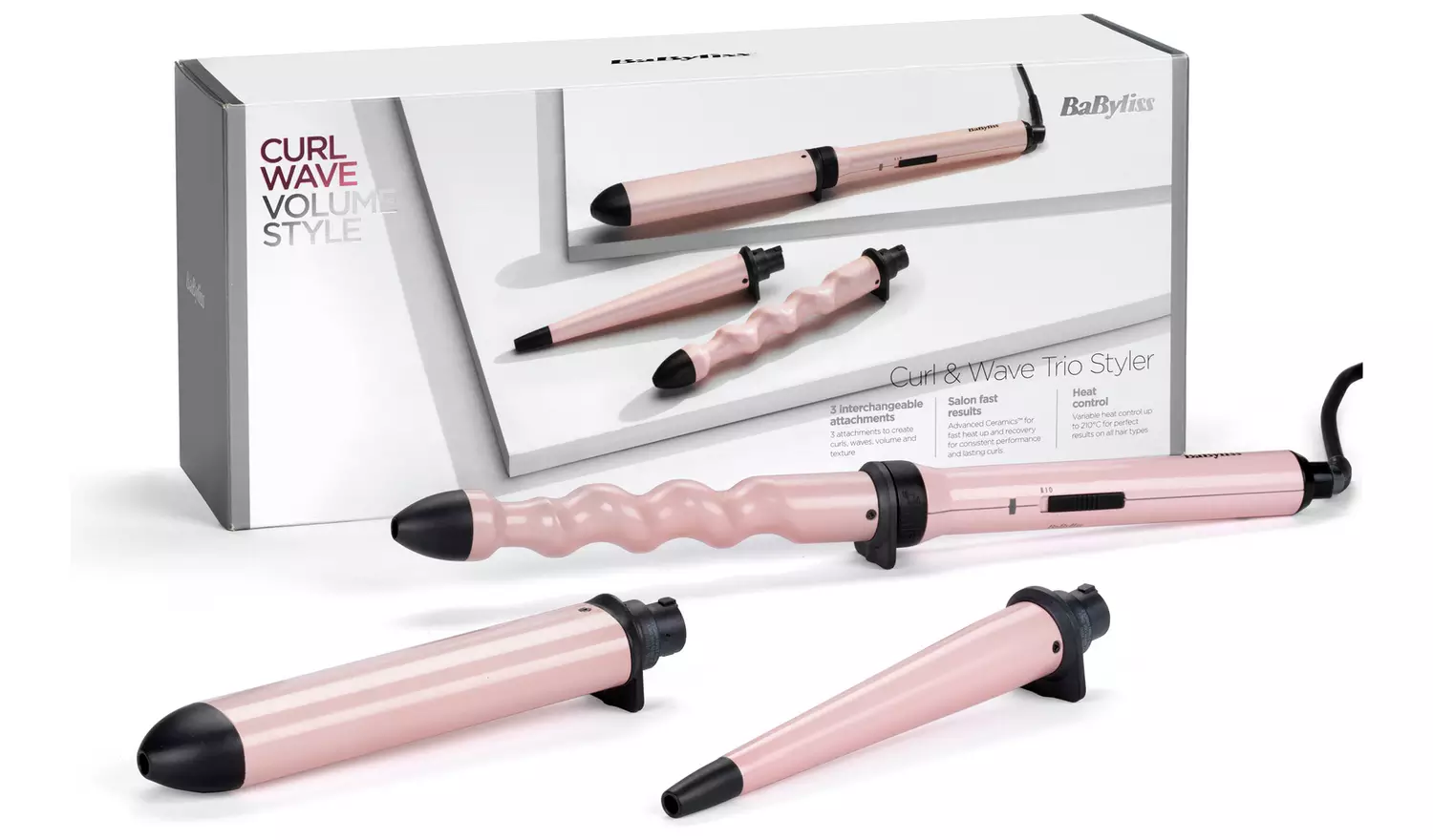 BaByliss Curl and Wave Trio Hair Curler