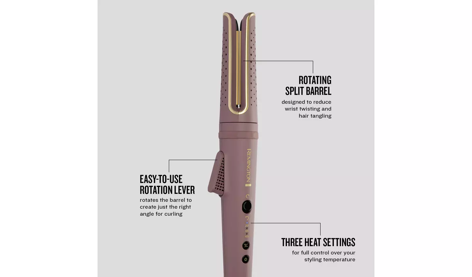 Remington CI8930 AIRvive Rotating Curling Wand