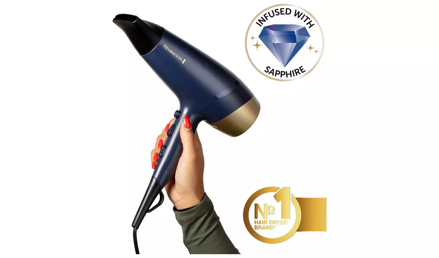 Remington Sapphire Luxe Hair Dryer with Diffuser D5805