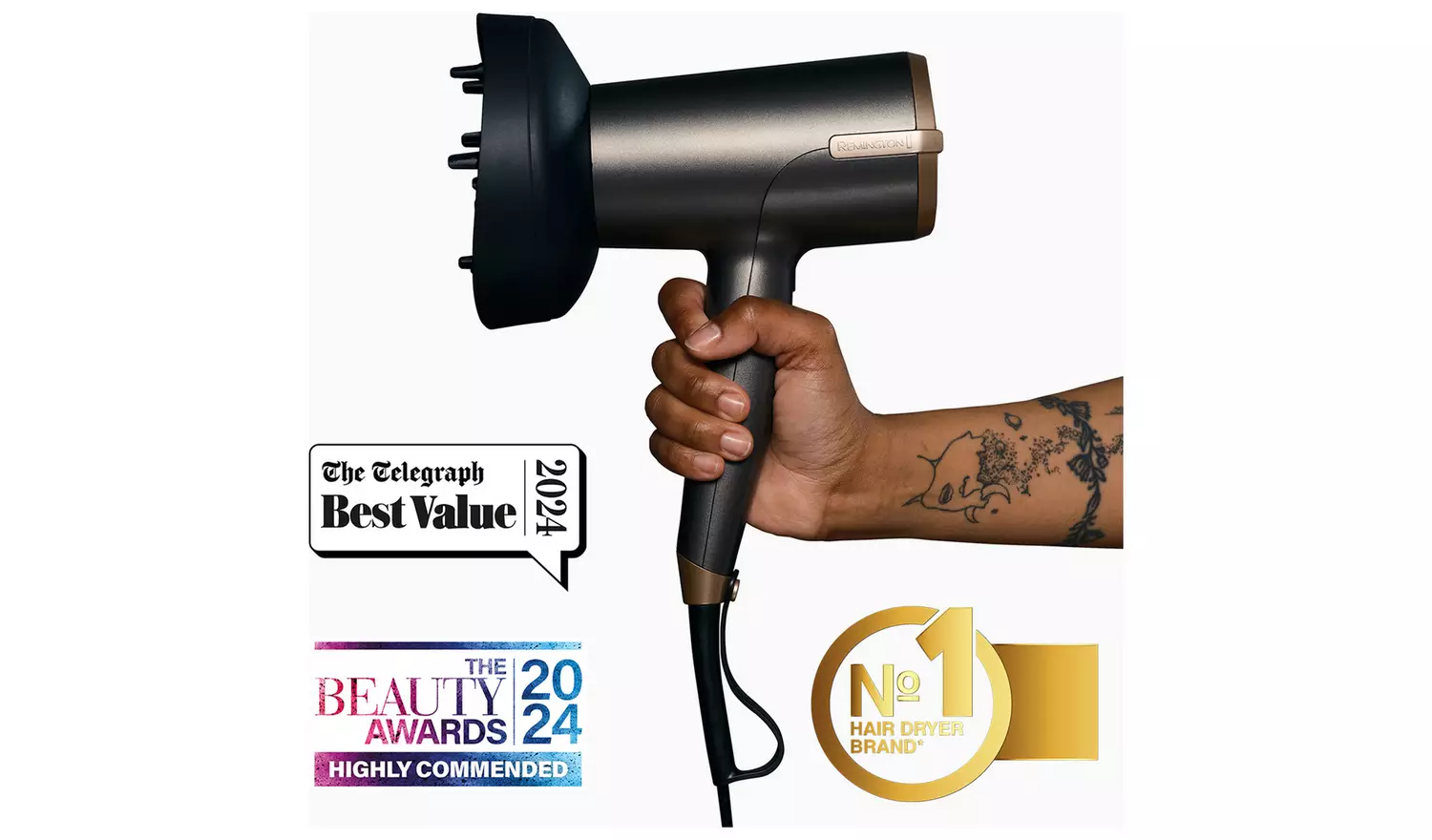 Remington ONE Dry and Style Hair Dryer with Diffuser