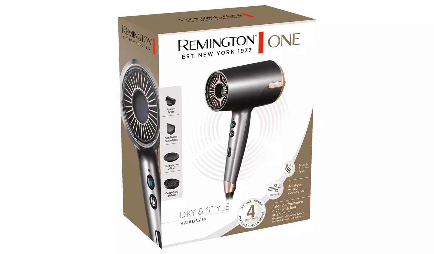 Remington ONE Dry and Style Hair Dryer with Diffuser