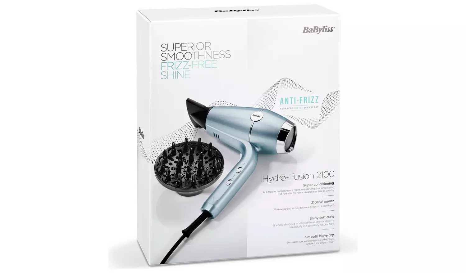 BaByliss Hydro-Fusion Anti-Frizz 2100 Hair Dryer