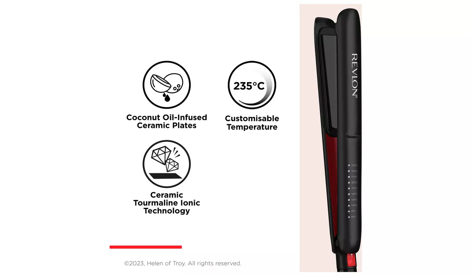 Revlon RVST2211P Smoothstay Hair Straightener - Black