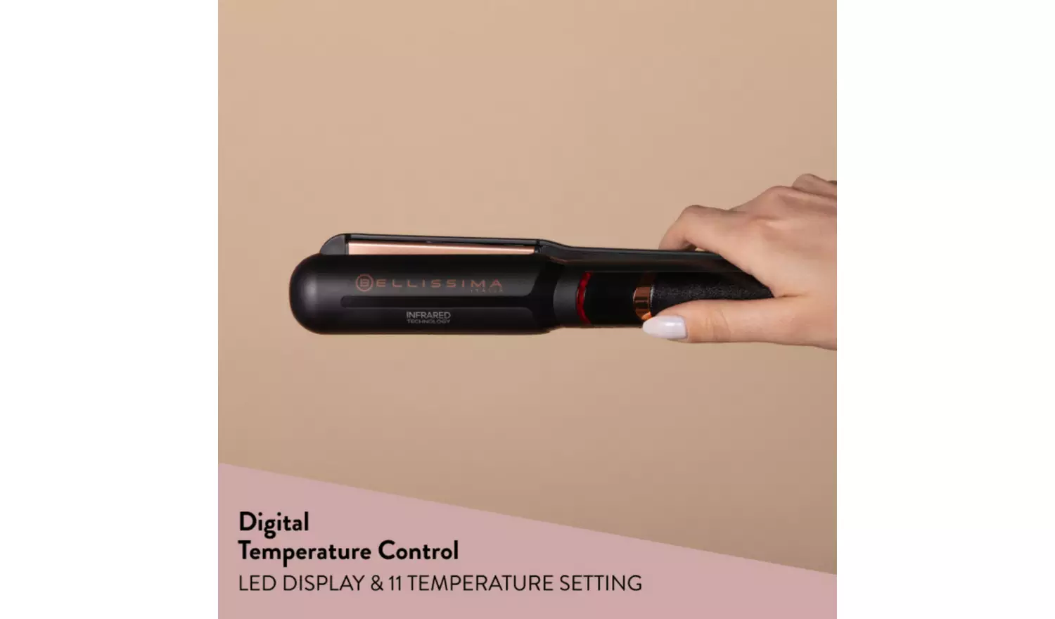 Bellissima Italia 11866 Hair Straightener - Black