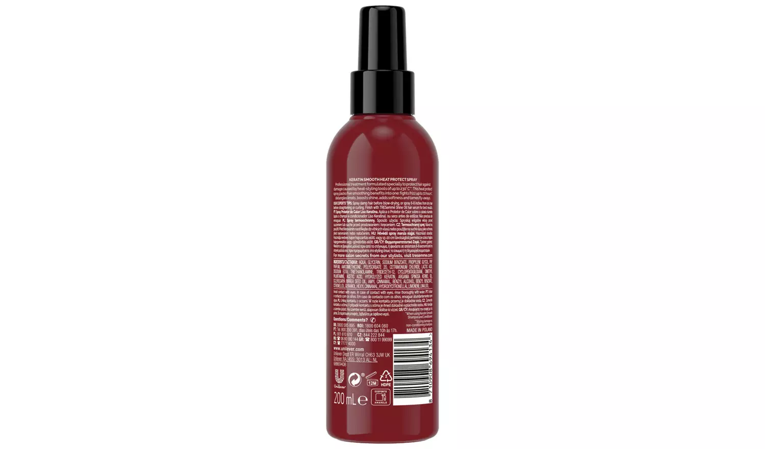 TRESemme 2066BU Keratin Contol Hair Straightener-Black