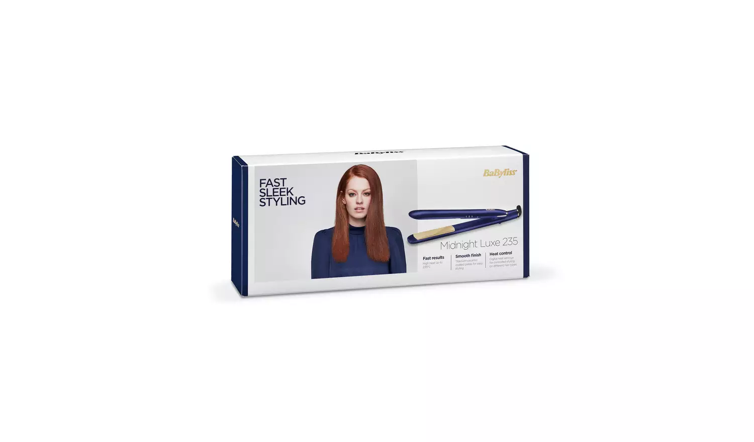 BaByliss 2516U Luxe Hair Straightener - Midnight Blue