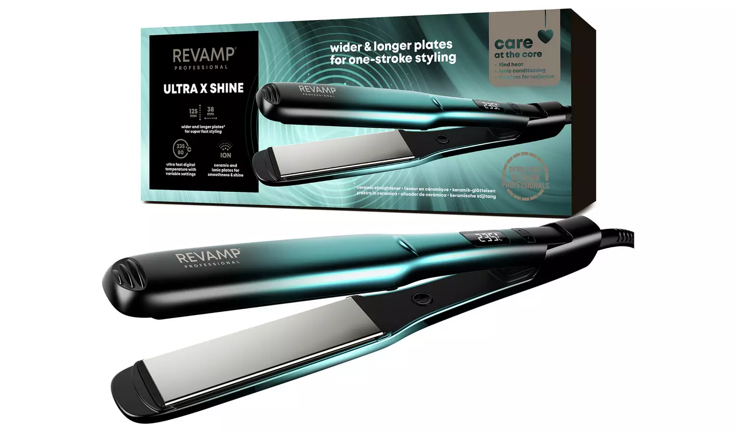 Revamp ST-2000-GB Ultra X Shine Hair Straightener - Black