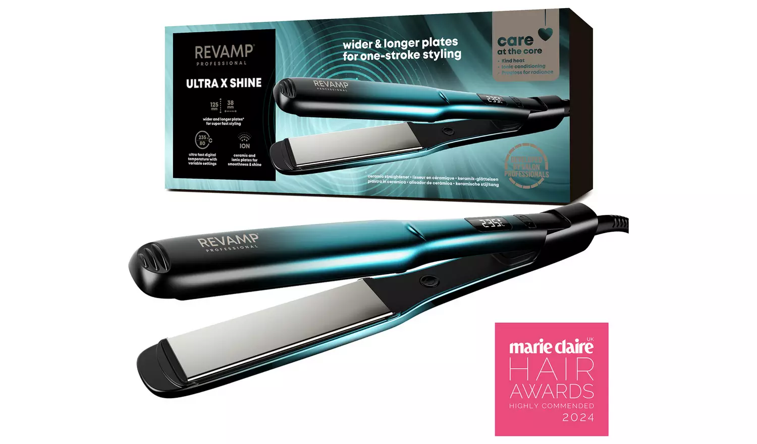 Revamp ST-2000-GB Ultra X Shine Hair Straightener - Black