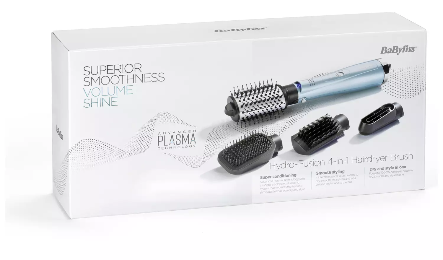 BaByliss Hydro-Fusion Anti Frizz 4-in-1 Hair Dryer Brush