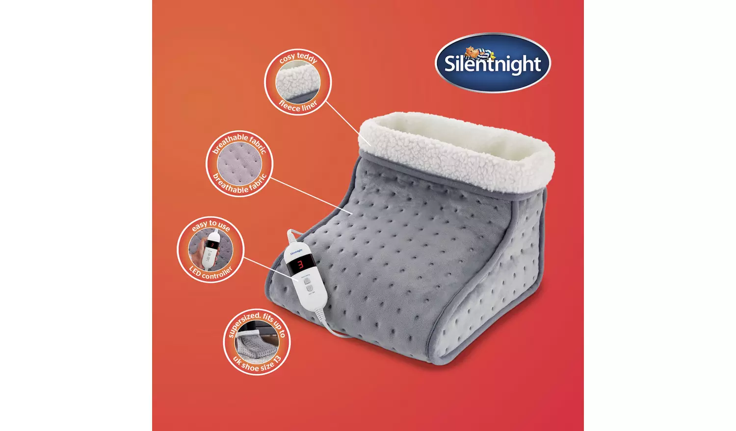 Silentnight Comfort Control Cosy Foot Warmer
