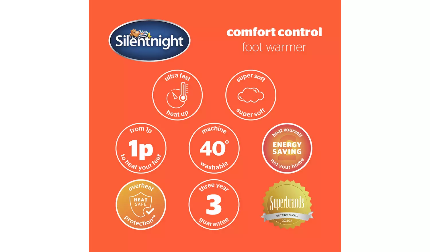 Silentnight Comfort Control Cosy Foot Warmer