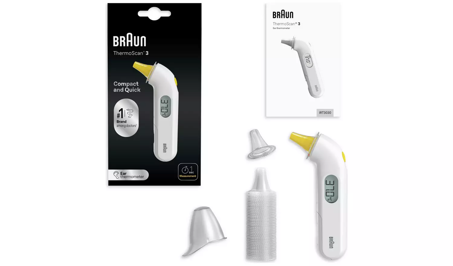 Braun IRT3030 ThermoScan 3 Ear Thermometer