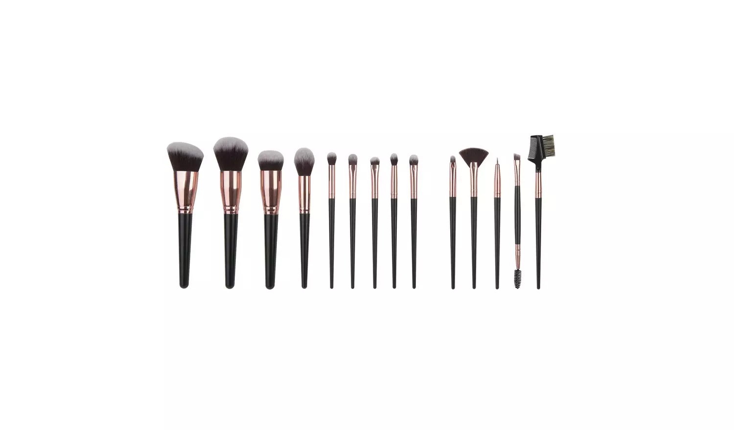 SY Black Makeup Brush Set- 15pc
