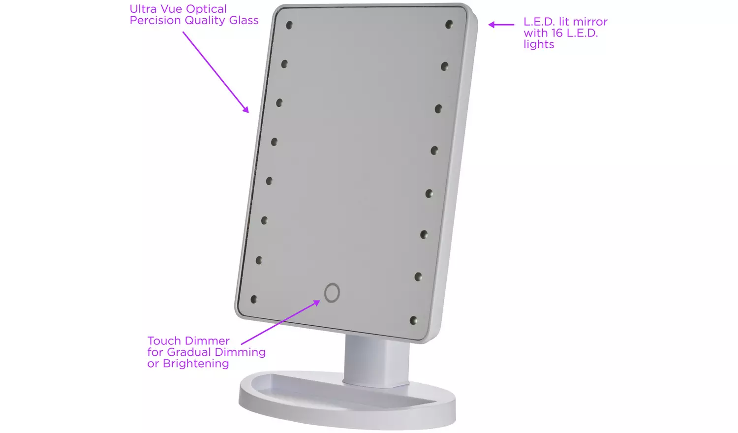 Danielle Creations Hollywood Vanity Mirror - 27cm