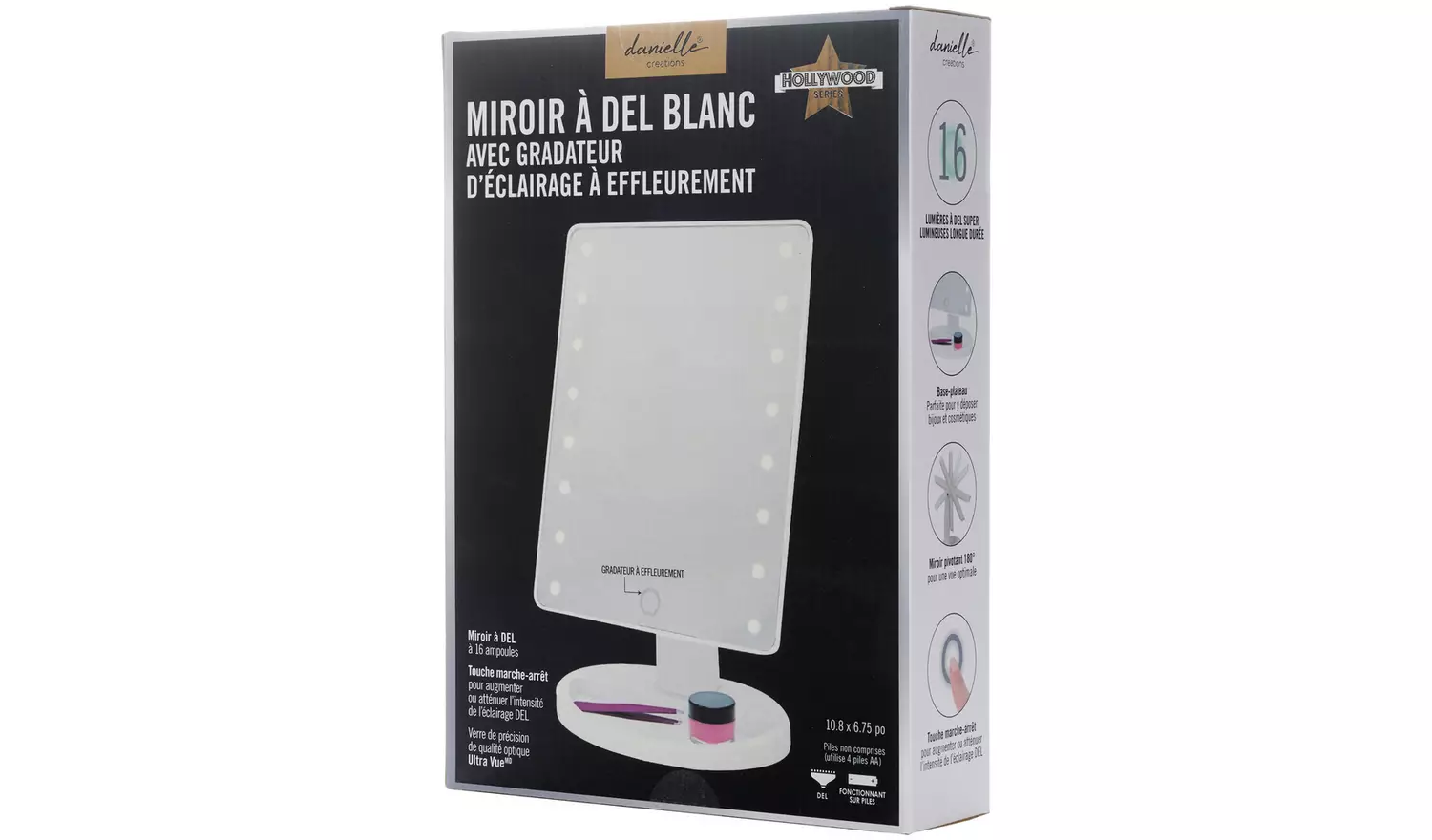 Danielle Creations Hollywood Vanity Mirror - 27cm