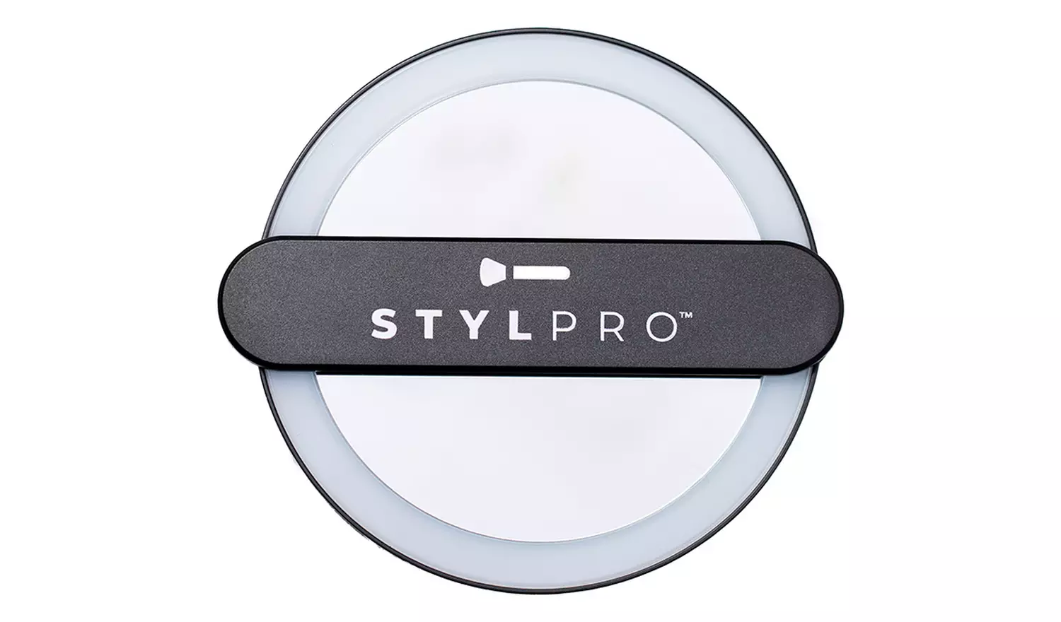 Stylpro Twirl Me Up Hand Held LED Mirror - Black