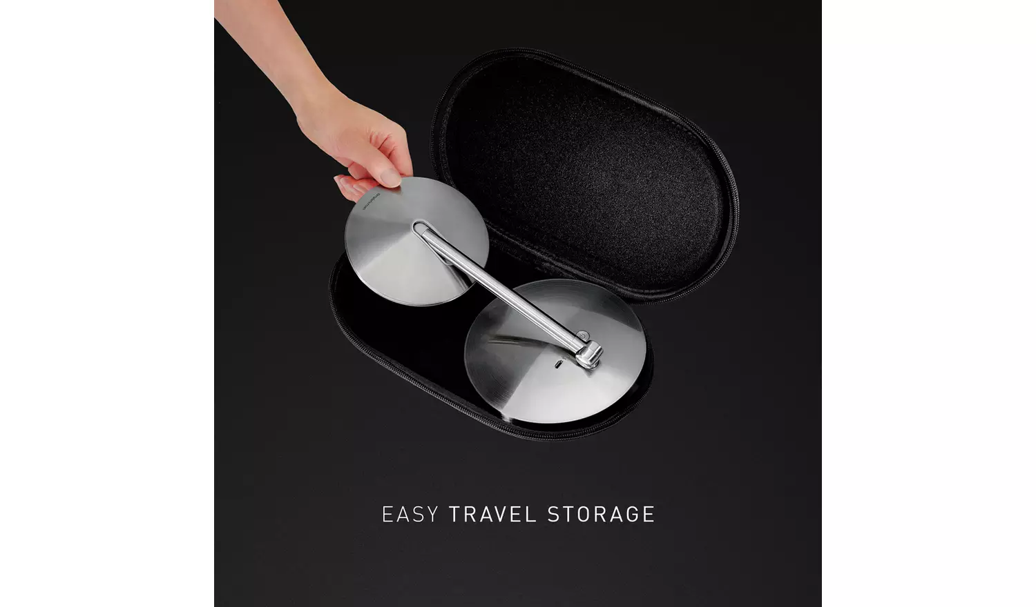 Simplehuman Fold Beauty Sensor Mirror 10x Magnified- Brushed