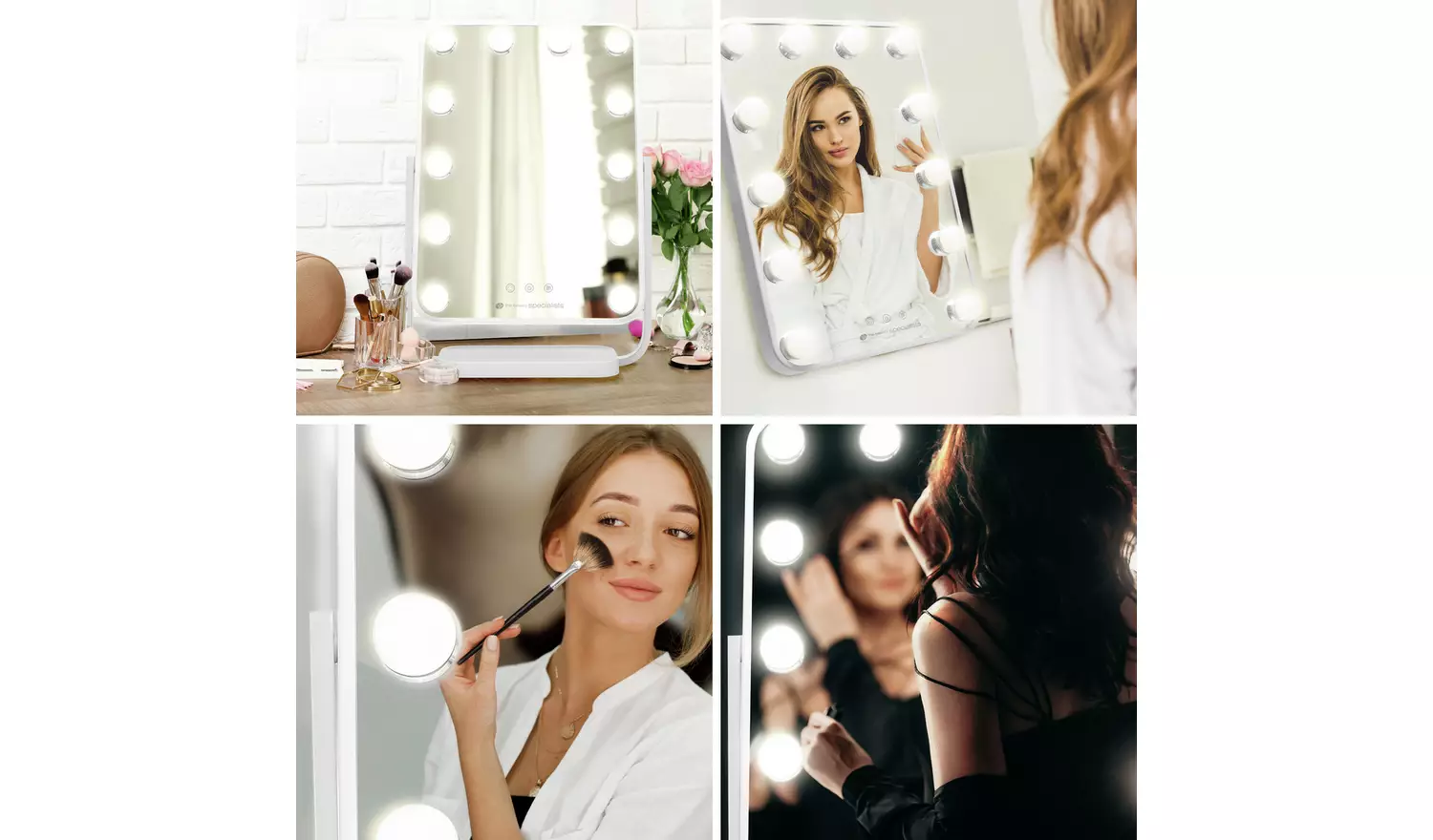 Rio Hollywood Glamour Lighted Dressing Table Mirror