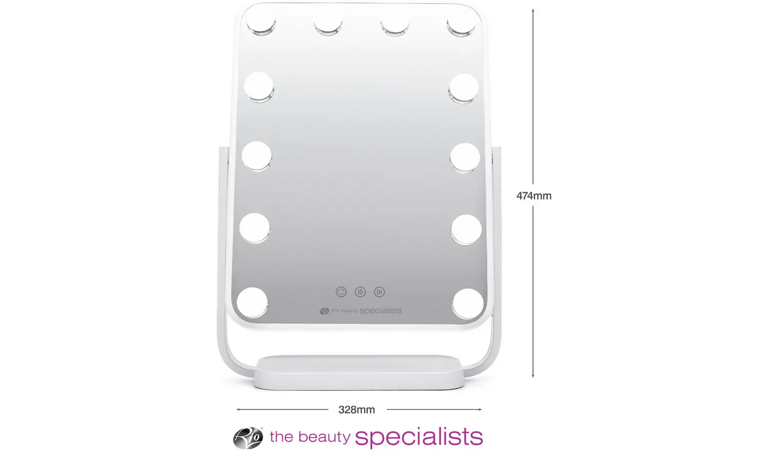 Rio Hollywood Glamour Lighted Dressing Table Mirror