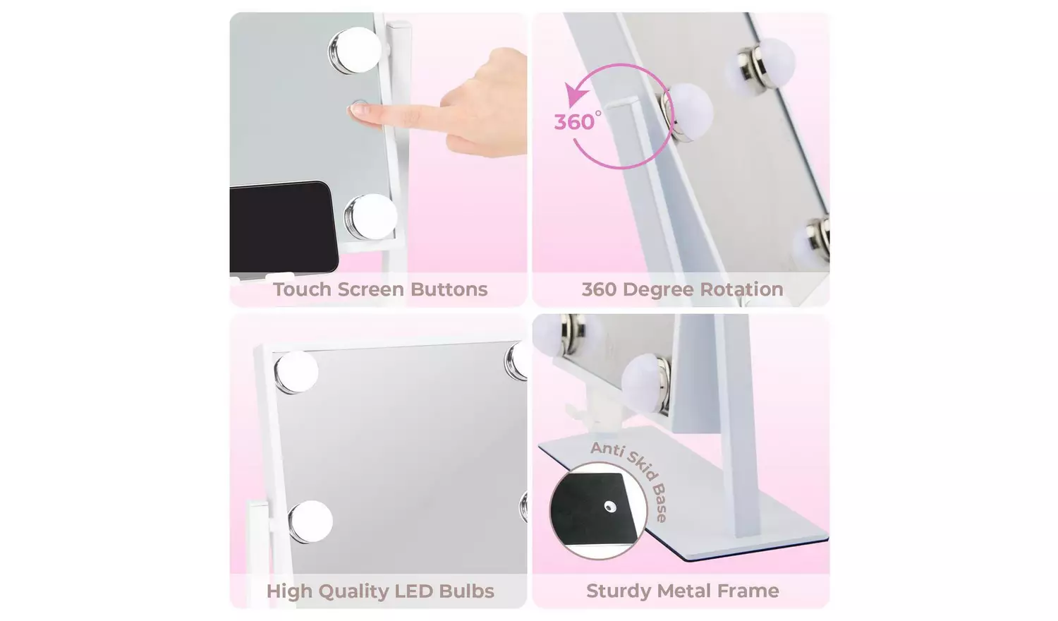 STYLPRO Hollywood Bluetooth Mirror