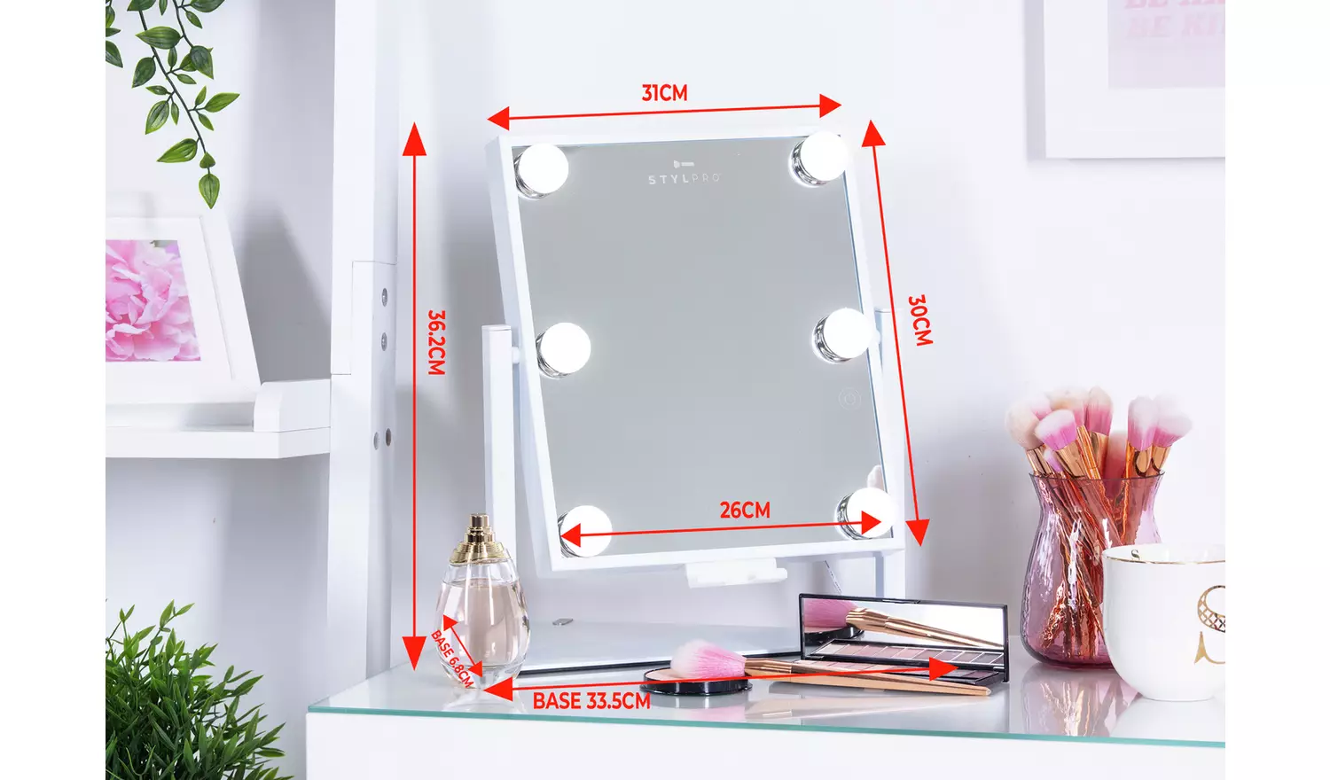 STYLPRO Hollywood Bluetooth Mirror