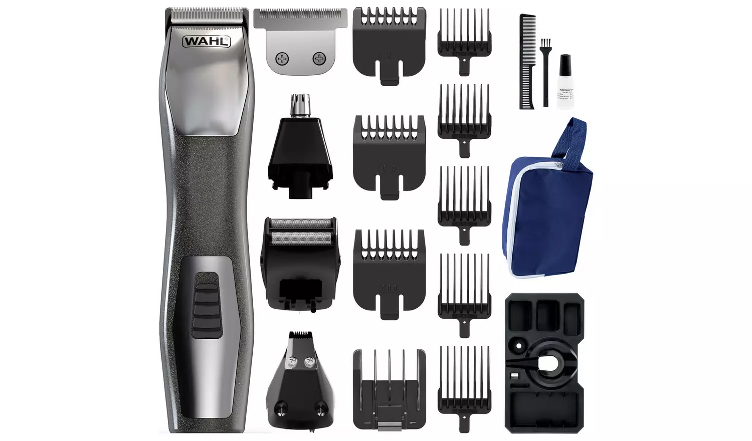 Wahl Chromium Beard Trimmer and Grooming Kit 9855-2417X