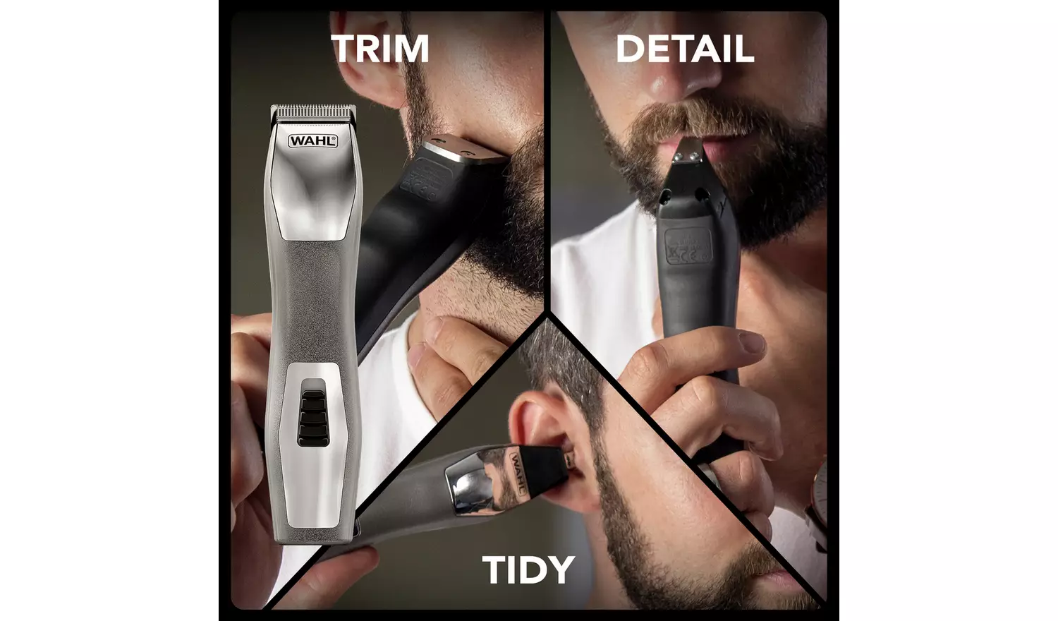 Wahl Chromium Beard Trimmer and Grooming Kit 9855-2417X