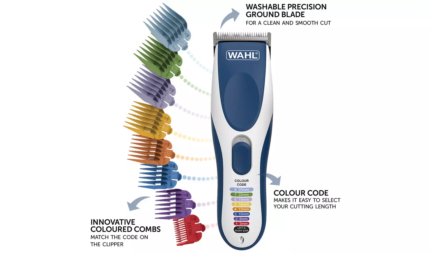 Wahl Colour Pro Cordless Hair Clipper 9649-017X