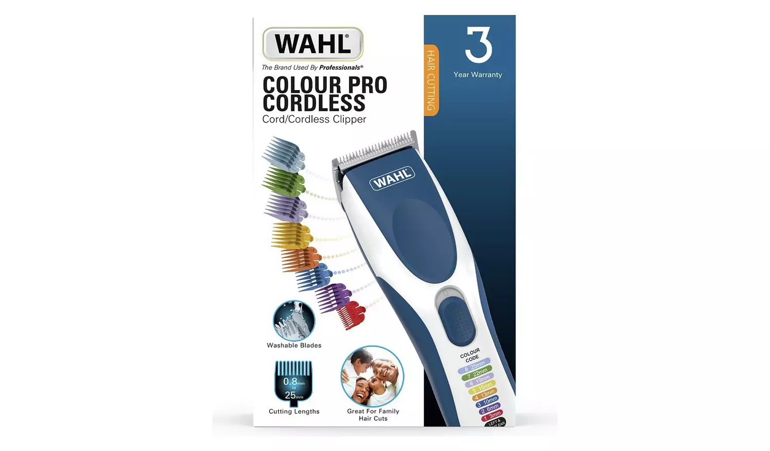 Wahl Colour Pro Cordless Hair Clipper 9649-017X