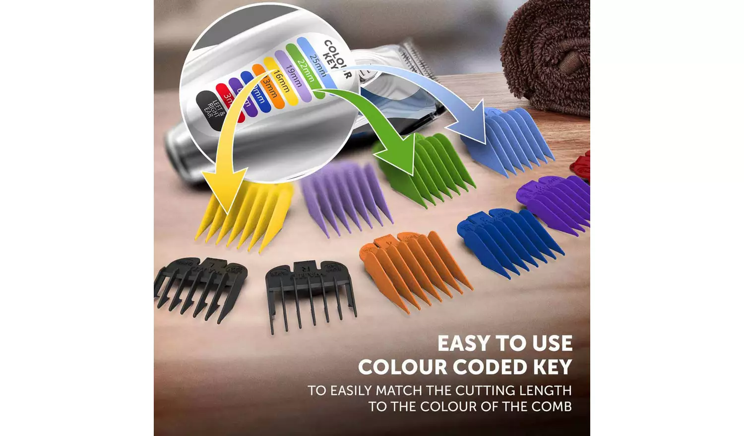 Wahl Colour Pro Style Cordless Hair Clipper 9639-2117X