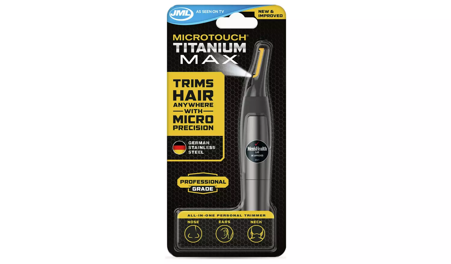JML Microtouch Titanium Max Nose and Ear Trimmer