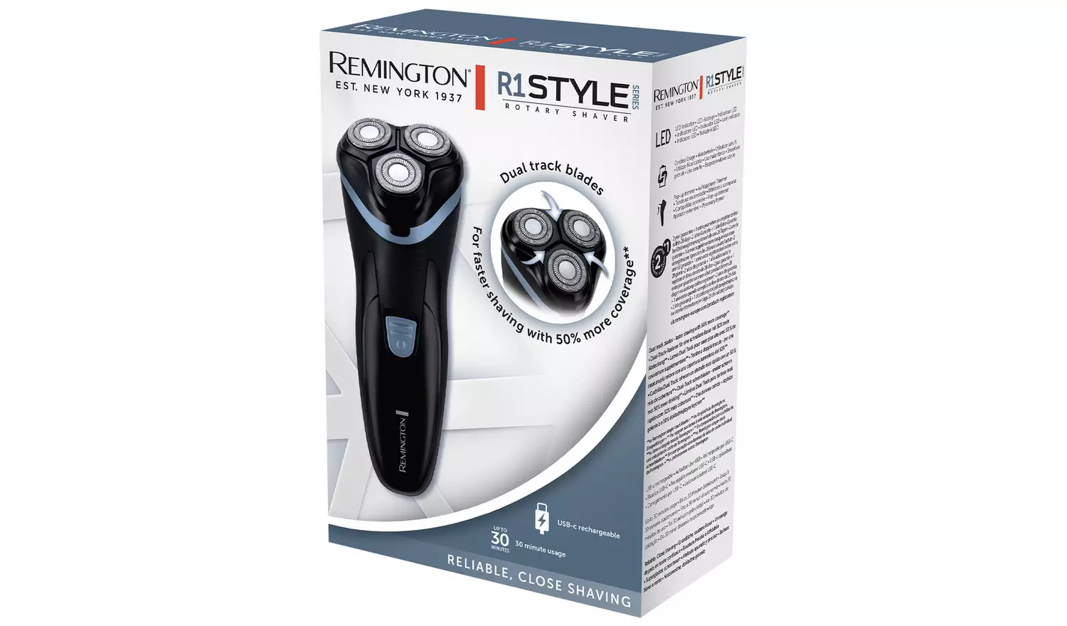 Remington R1 Style Series Rotary Electric Shaver R1000