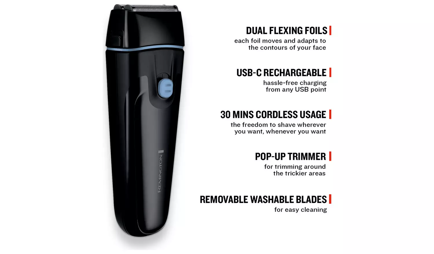 Remington F1 Style Series Foil Electric Shaver F1000