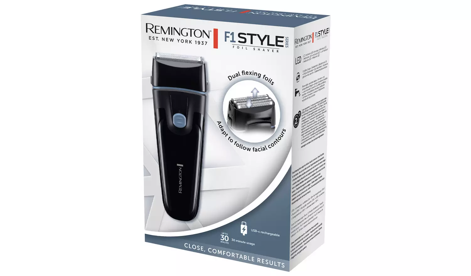 Remington F1 Style Series Foil Electric Shaver F1000