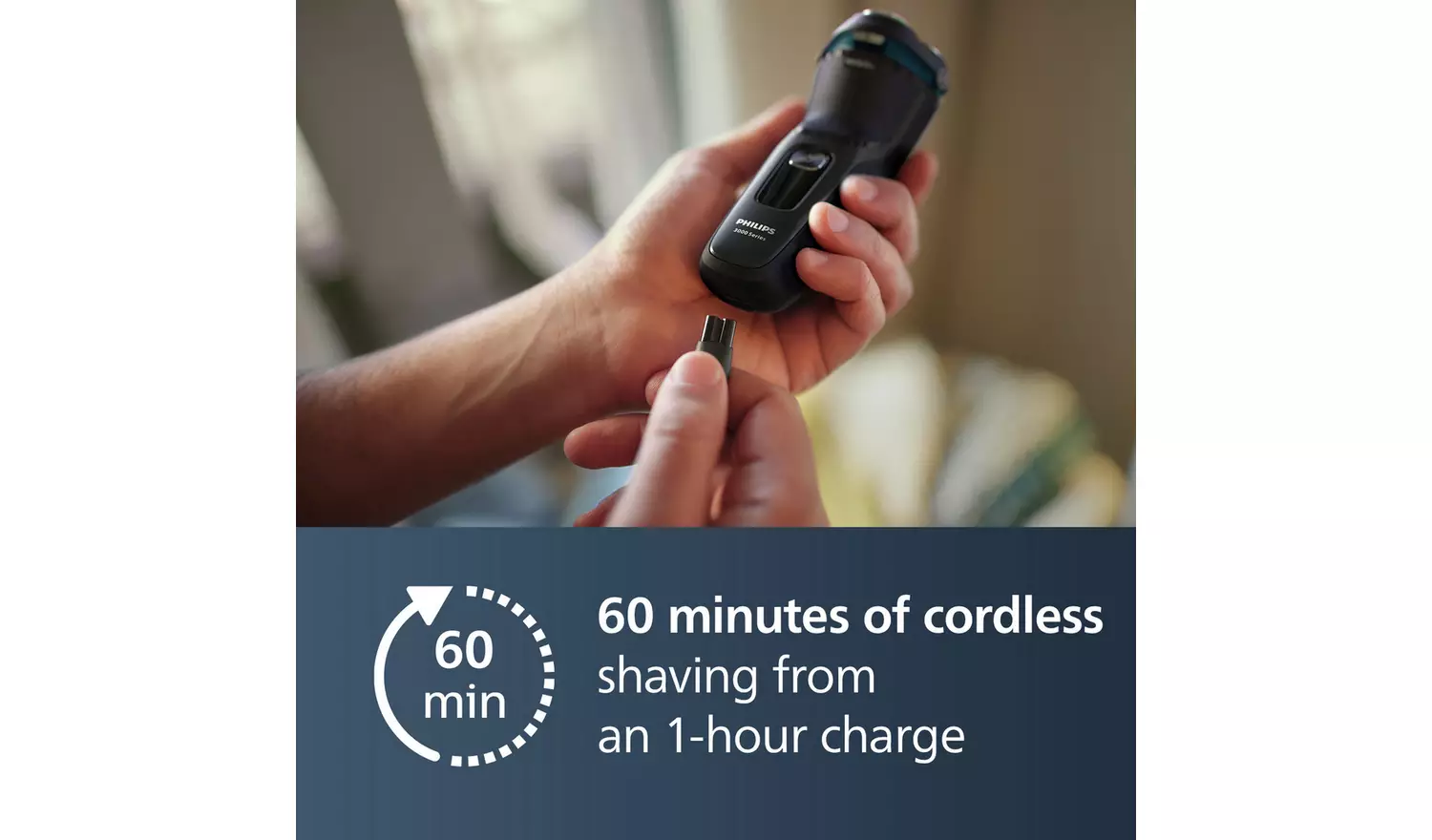 Philips 3000 Series Wet & Dry Electric Shaver S3343/13