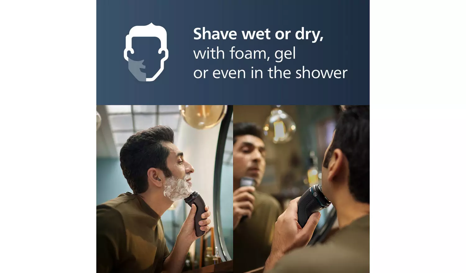 Philips 3000 Series Wet & Dry Electric Shaver S3343/13