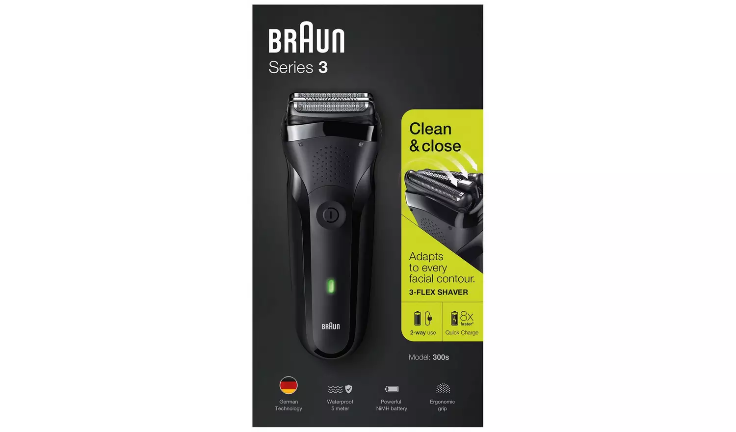 Braun Series 3 Electric Shaver 300s