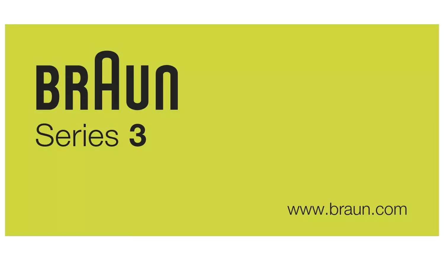 Braun Series 3 Electric Shaver 300s