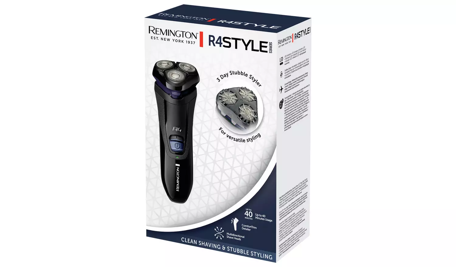 Remington R4 Style Cordless Rotary Electric Shaver R4002w